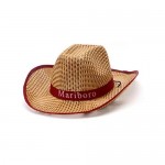 FPKOMD Straw Cowboy Hat Cowboy Hats for Women Shapeable Brim Western Cowboy Hat Beach Cowgirl Cowboy Hats for Men Yellow Red