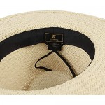 GEMVIE Sun Hat Straw Hat for Man and Woman Wide Brim Fedora Hat Panama Hat