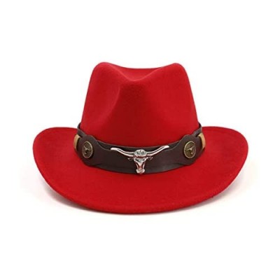 Gossifan Classic Womens Western Cowboy Cowgirl Hats with Wide Belt