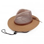 Mesh Cowboy Hat - Beach Hats Mesh Safari Hat- Western Cowboy Hat Mesh Sun Hat