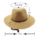 MonicaSun Men's & Women's Western Style Cowboy/Cowgirl Straw Hat