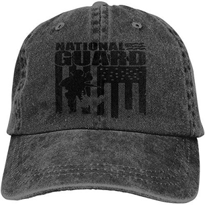 Unisex Vintage Adjustable National Guard Patriotic Army American Flag Cowboy Hats-Classic Cap for Running