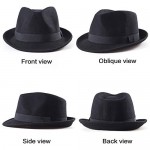 100% Wool Fedora Hat Mens Fedora Hats for Men Trilby Hat Straw Sun Hat Panama Hat