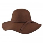 EINSKEY Womens Floppy Hat Wool Felt Wide Brim Sun Hat Fedora Cloche Bowler Cap