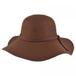 EINSKEY Womens Floppy Hat Wool Felt Wide Brim Sun Hat Fedora Cloche Bowler Cap