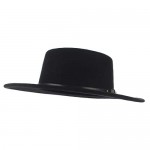 EOZY Women Men Classic Felt Fedora Hat Wide Brim Flat Top Jazz Panama Hat Casual Party Church Hat