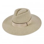 Fedora Hats for Men & Women with Soft Hat Brush 100% Wool Wide Brim Felt Hat Fashion Western Sun Hat …