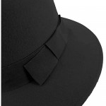 Fedora Hats for Women and Men with Soft Hat Brush 100% Wool Wide Brim Felt Hat Sun Hats for Fall Winter