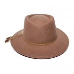 Forever Sun 100% Wool Felt Fashion Party Travel Porkpie/Fedora Hat for Women-Regular/Wide Brim Adjustable Size