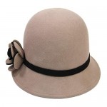 Maitose Women's Bow Wool Felt Bucket Hat