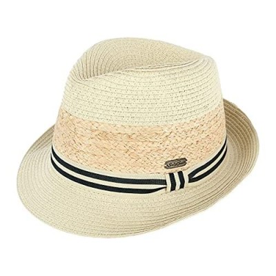 Sun 'n' Sand Women's Packable Fedora Hat with Striped Hatband
