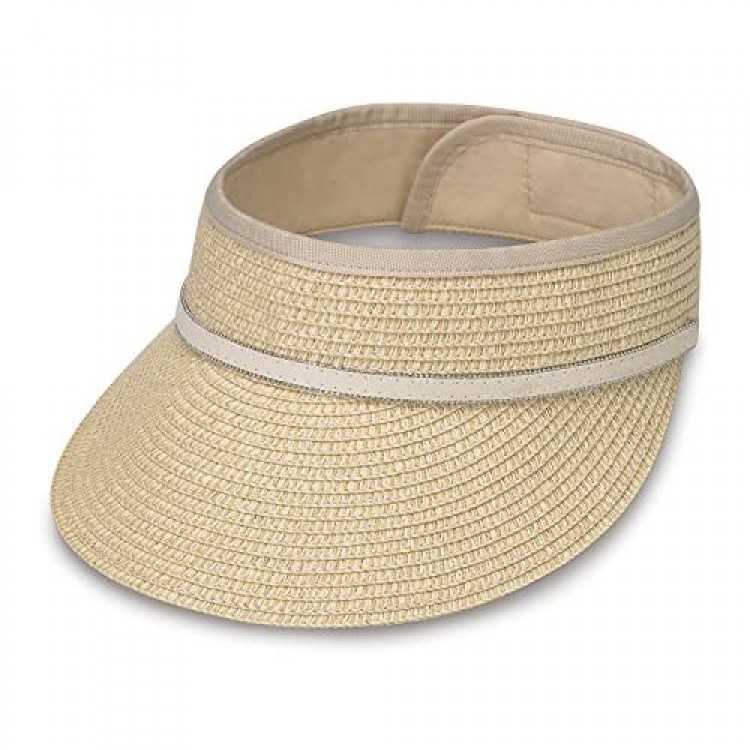 Wallaroo Hat Company Bianca Visor - Women's Hat - 100% Paper Braid