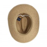 Wallaroo Hat Company Men's Palm Beach Hat - UPF 50+ 2 3/4 Brim Polyester Braid Adjustable Fit