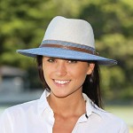 Wallaroo Hat Company Women’s Kristy Fedora – UPF 50+ Lightweight Adjustable Packable Designed in Australia