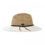 Wallaroo Hat Company Women’s Laguna Fedora – Two-Toned Broad Brim Adjustable Elegant Style Designed in Australia
