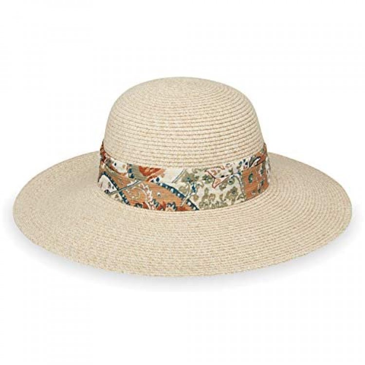Wallaroo Hat Company Women’s Mia Sun Hat – UPF 50+ Broad Brim Elegant Style Designed in Australia
