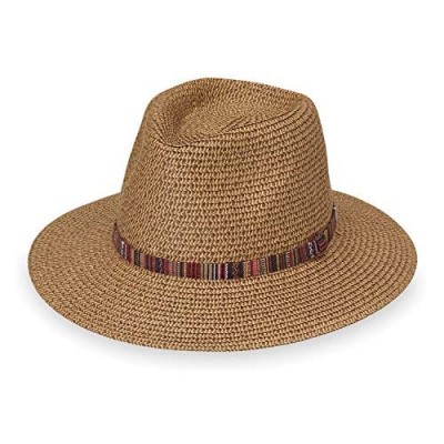 Wallaroo Hat Company Women’s Petite Sedona Fedora – UPF 50+  Aztec Flair  Designed in Australia