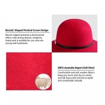 Women Wide Brim Floppy Wool Hat Cloche Bucket Fedora Bowler Felt Hats 1920s Gatsby Church Caps