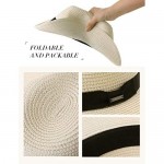 Womens Straw Fedora Brim Panama Beach Havana Summer Sun Hat for Men Party Floppy