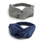 10 Pack Women's Headbands Boho Flower Printing Twisted Criss Cross Elastic Hair Band Accessories E