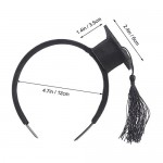 BinaryABC Graduation Hat Headband Mini Bachelor Cap Headband Graduation Party Supplies 2021 Graduation Decorations