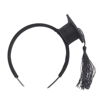 BinaryABC Graduation Hat Headband Mini Bachelor Cap Headband  Graduation Party Supplies 2021 Graduation Decorations
