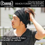 CHARM Mens Womens Elastic Bandana Headband Japanese Long Hair Dreads Head Wrap
