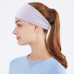 DRESHOW 6 Pack Yoga Sports Headbands for Women Elastic Non-Slip Headbands Running Workout Hair Bands