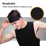 EasYoung Headbands for Men 3 Pack Breathable Men's Headbands Sport Sweat Headbands for Running Cycling Gym Exercise Fitness Moisture Wicking Non Slip