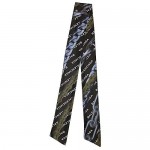 FancyCOCO Designer Customs Tie Headband Head Tie Hairband Head Scarf Wrap for Women/Mens (black chain)