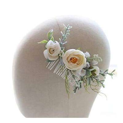 FIDDY898 Flower Crown Halo Floral Headpiece Festival Wedding Hair Wreath Photo Hair Prop haircomb