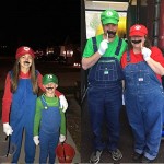 Joyingle Super Mario Bros Luigi Adult Hat Cap Costume Cosplay Halloween Baseball Anime Unisex Role Play Hat (Red and Green) 2Pcs