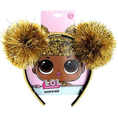 OL LOL Queen Bee Tinsel Pom Headband