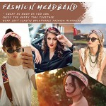 Ordenado 4 Pack Women's Headbands Elastic Turban Head Wrap Floal Style Hair Band