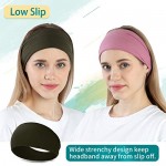 RITOPER 10 Pack Headbands for Women Wide Elastic Thick Headbands for Running Yoga Workout Non Slip Stretchy Womens Headbands Sweat Head Bands Fashion Hair Bands for Women's Hair Bike Helmet Friendly (solid headbands)