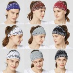 Sweat Wicking Stretchy Athletic Bandana Headbands for Women/Head wrap/Yoga Headband/Head Sarf/Best Looking Head Band for Sports or Fashion or Exercise