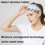 Sweat Wicking Stretchy Athletic Bandana Headbands for Women/Head wrap/Yoga Headband/Head Sarf/Best Looking Head Band for Sports or Fashion or Exercise