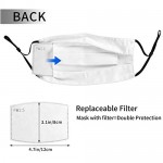 4pcs Face Mask With Filter Pocket Washable Face Bandanas Balaclava Dust-Proof Reusable Fabric Mask For Men Women