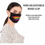 4pcs Fashion Face Mask With Filter Pocket Washable Face Bandanas Balaclava Reusable Fabric Mask For Men Women