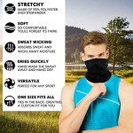 [6-Pack] Neck Gaiter Scarf Breathable Bandana Cooling Neck Gaiter for Men Women Cycling Hiking Fishing.