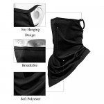 6 Pieces Summer Face Cover Neck Gaiter UV Protection Face Bandana Scarf Unisex Breathable Balaclava with Ear Loop