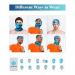 8 Pieces Summer UV Protection Neck Gaiter Scarf Balaclava Cooling Breathable Face Scarf
