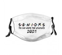 Class of 2021 Face Mask Graduation Mask Senior Mask Balaclava Banana with 2 Filter for Men Women Washable