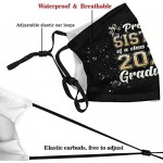 gmani Class of 2021 Graduation Face Mask Washable Reusable Balaclava Bandana with 2 Filters for Adult Men and Women