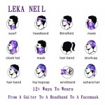 LEKA NEIL Cooling Neck Gaiter 12+ Ways to Wears Seamless Face Cover Scarf Face Mask Bandana Neck Gaiter Cool Lightweight