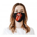 Lescolton Rol-ling Stones Face Mask Breathable Dustproof Sports Outdoor Mouth Face Shiles Dust with Filter Oral Protection M Black