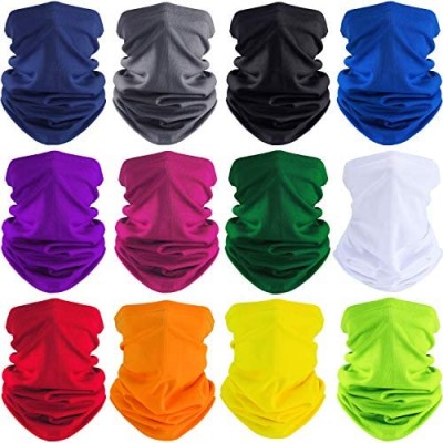 SATINIOR 12 Pieces Summer Neck Gaiter Sun Protection Neck Gaiter Scarf UV Protection Balaclava Face Clothing for Outdoor Cycling