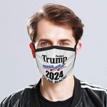 Trump I‘ll be Back 2024 Washable Dustproof Face Mask Reusable Balaclava Mouth Cover for Men Women Black