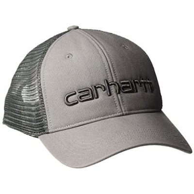 Carhartt Men's Canvas Mesh-Back Logo Graphic Cap