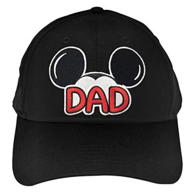 Disney Men's Cotton Mickey Mouse Dad Fan Baseball Cap